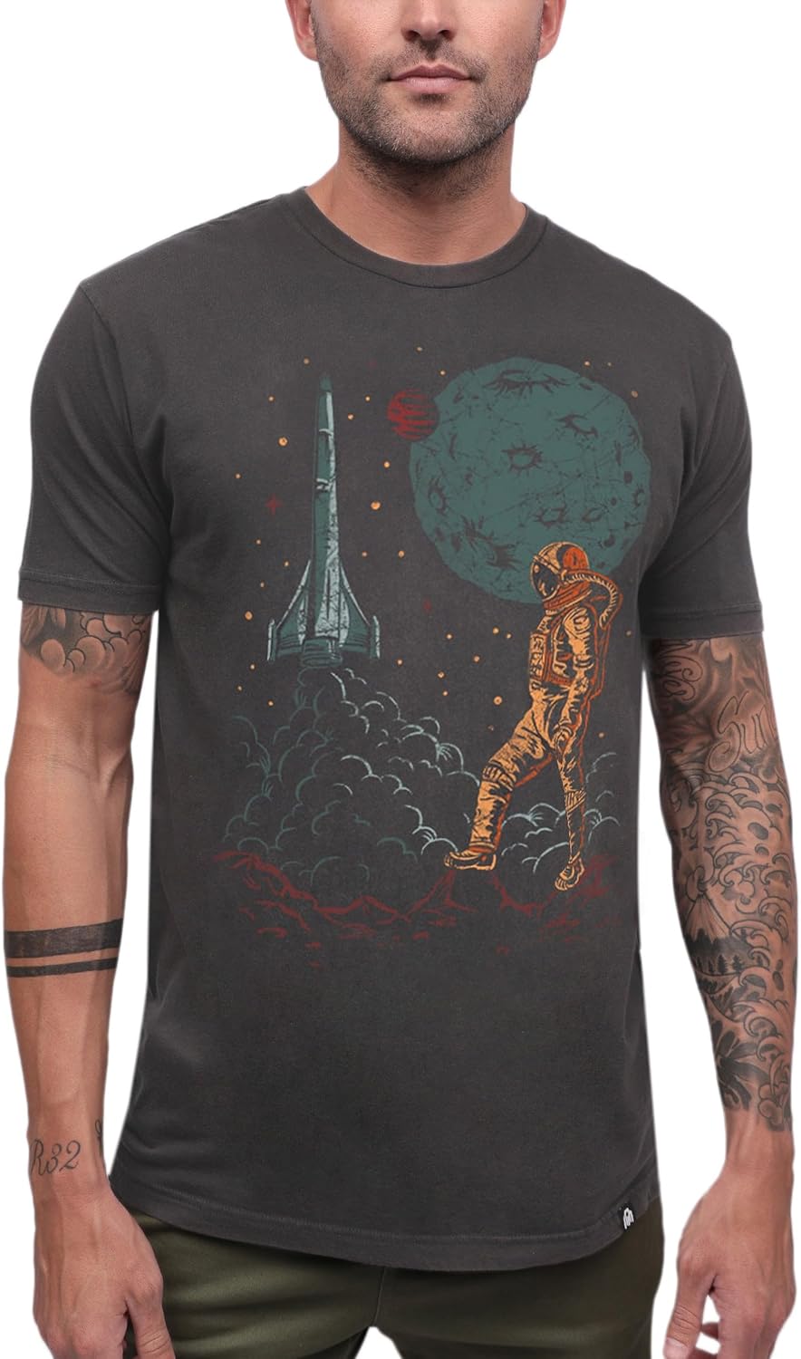 Men's Vintage Faded Relaxed Fit Soft Graphic Tee
